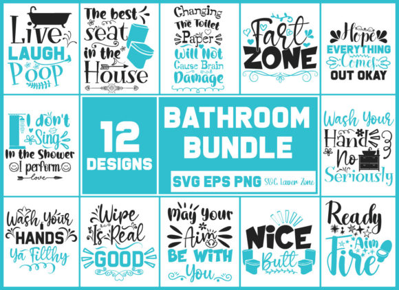 Bathroom Quote SVG Bundle: Graphics & Crafts Review