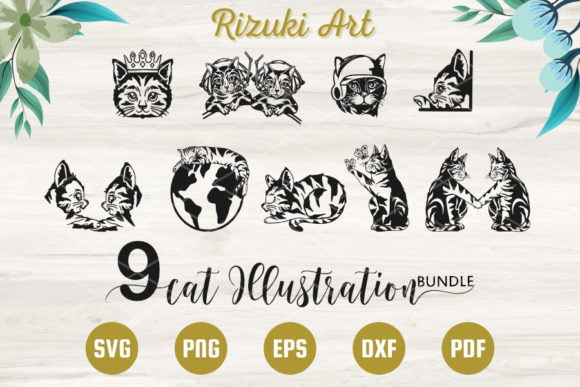 Cat Illustration SVG Cat Peeking Svg: Graphics for Crafts and Branding
