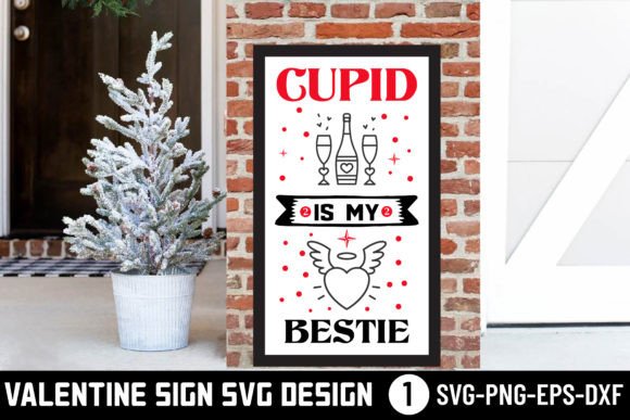 Cupid is My Bestie - Valentine Svg: Graphics for Crafts