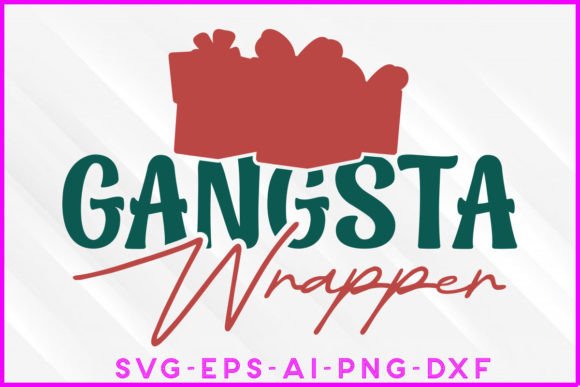 Gangsta Wrapper Christmas SVG Design