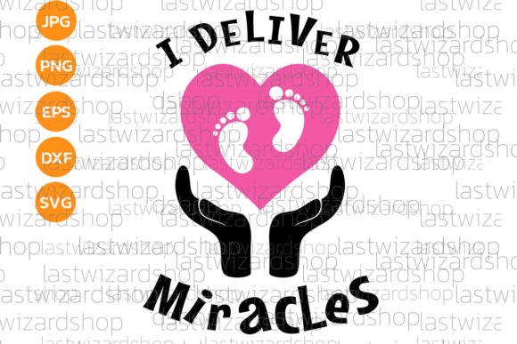 I Deliver Miracles Svg: Graphics for Crafts & Content