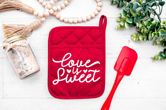 Love is Sweet Pot Holder Svg Graphics and Crafts