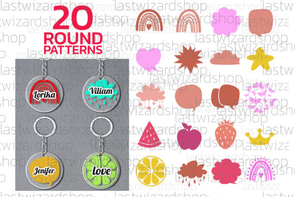 Round Keychain Svg, Graphics and Crafts