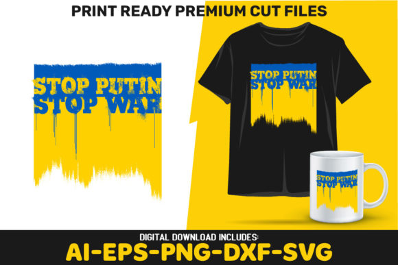 Stop Putin Stop War Vintage Ukraine SVG