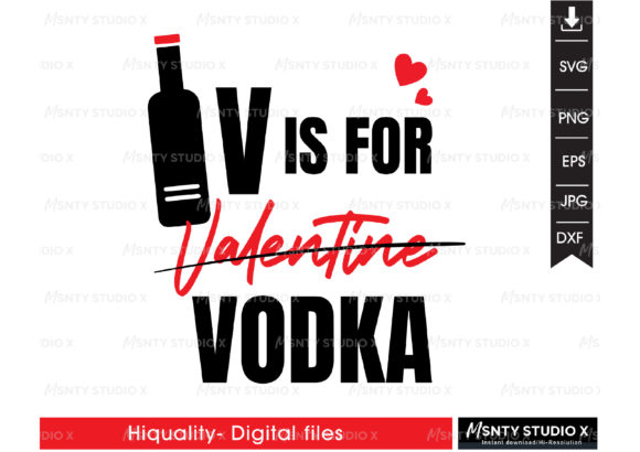 V is for Vodka SVG: Graphics and Crafts