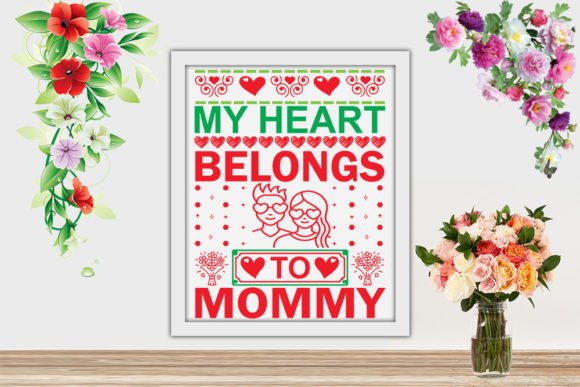 Valentine Svg - My Heart Belongs to Mom